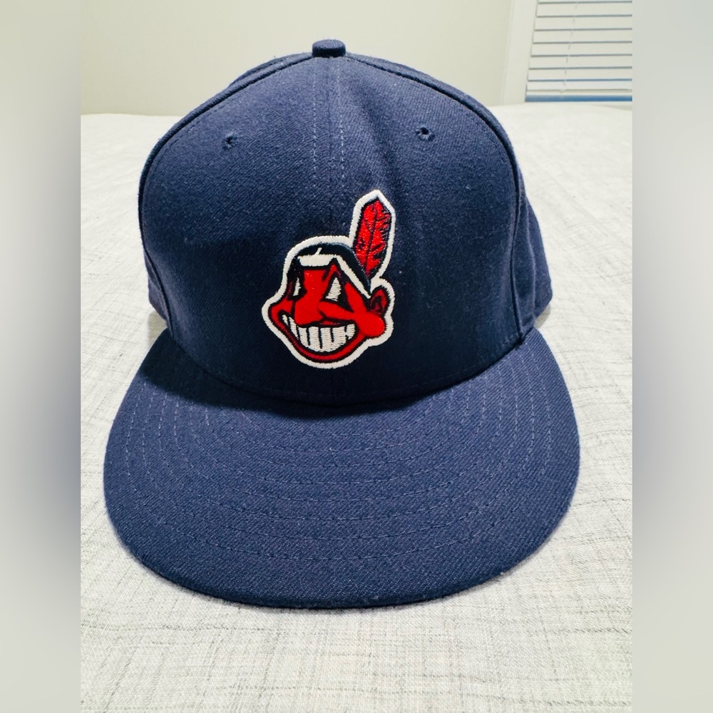Cleveland Indians New Era Navy 59FIFTY Fitted Cap